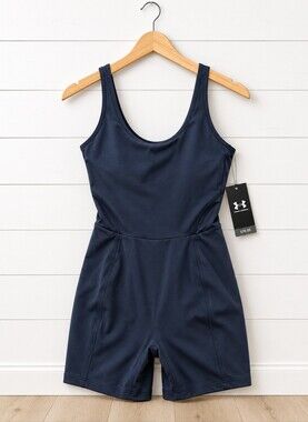 Under Armour Motion Shorts Bodysuit Black Sz Small NWT